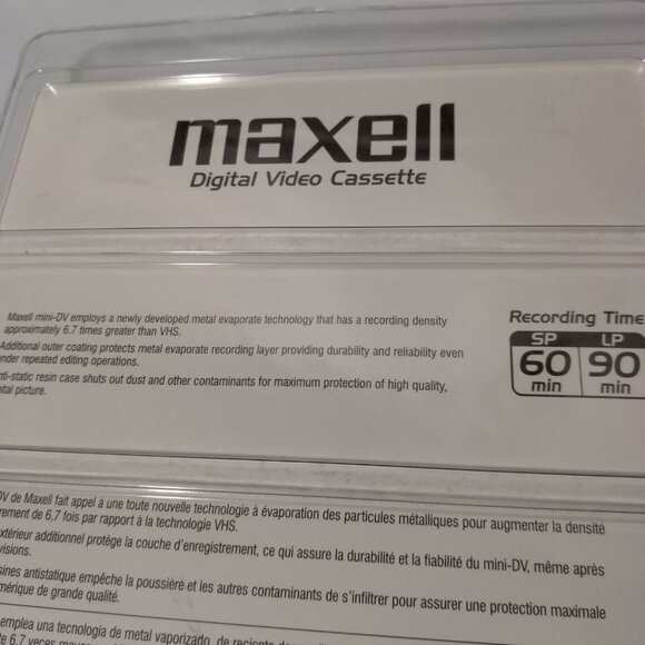 Maxell Digital Video Cassette Lot of 4 Mini DV 60 Minute 70.4m - Picture 6 of 6